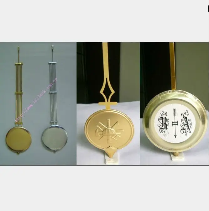 Pendulum Bob Clock Mental Quartz Clock Wall Pendulum Brass Rod Round