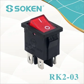 Soken Dpst Power On Off Rocker Switch Kcd4 Rocker Switch With