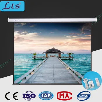 100 Inch 110 Inch 120 Inch 150 Inch 16 9 Projector Screen Ceiling Hanging Motorized Electric Screen For Projector Buy Projector Screen Motorized