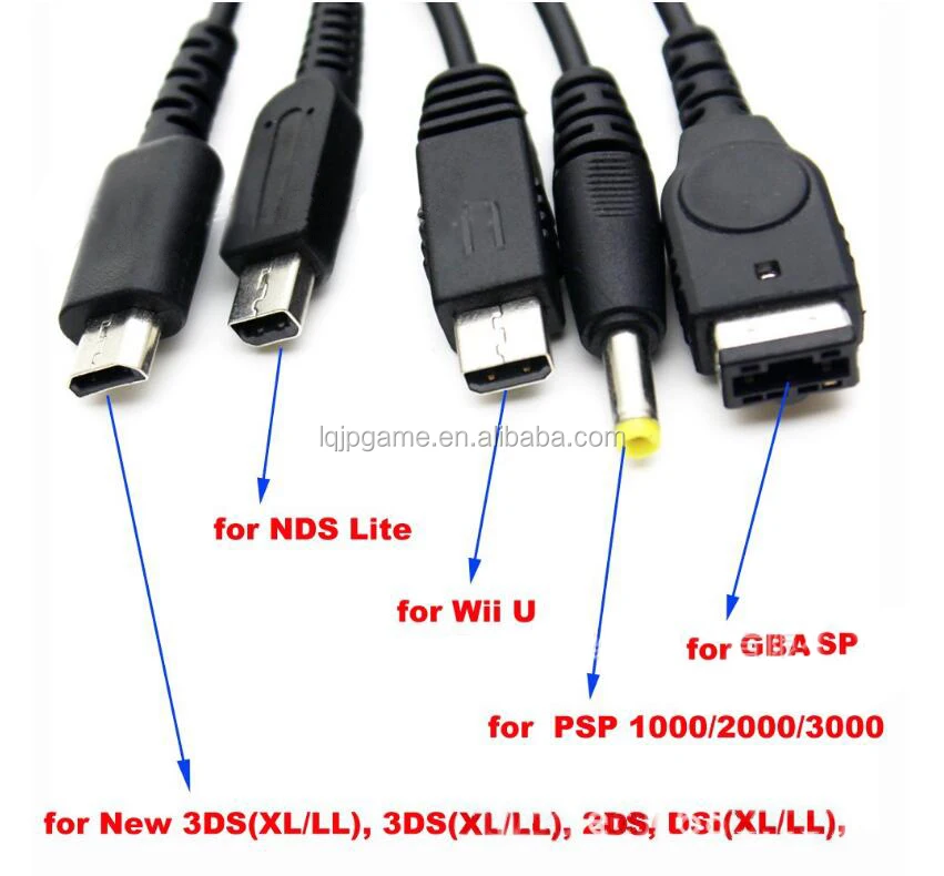 用于任天堂gba Ds Lite Dsi Xl 3ds Psp 2ds Wii U Usb充电器充电线的游戏机usb数据电源充电线 Buy 3ds Usb电缆 3ds充电线 Wii U Product On