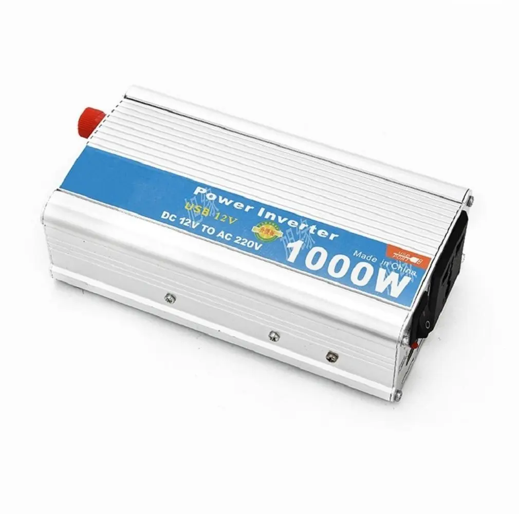 Car Power inverter 1000W with USB car inverter 12V to 220V car voltage converter cigarette lighter adaptor Power Inverter