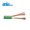 speaker cable clear and green speaker cable flat twins 24awg wire