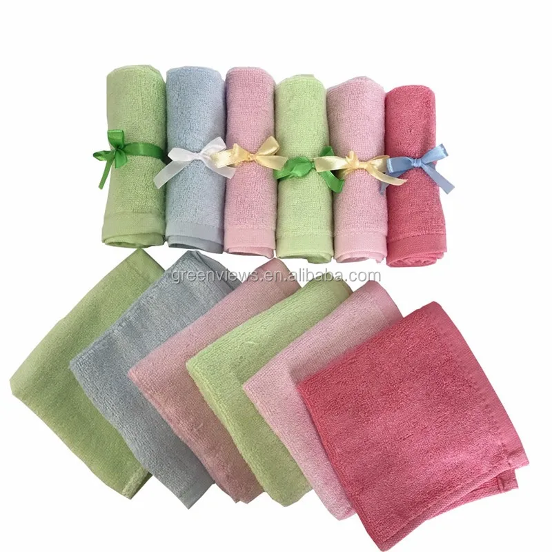 Sample Organic Cotton Washcloths 10"x10" Baby Face Towel Bamboo Wash Cloth 100 Bamboo Washcloth