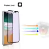 3D Anti blue light Japan asahi glass air free bubble anti av tempered glass film screen protector for iphone X