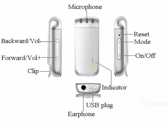 Small Voice Recording Devices Hnsat Mini Voice Recorder With Playback Function easy to carry