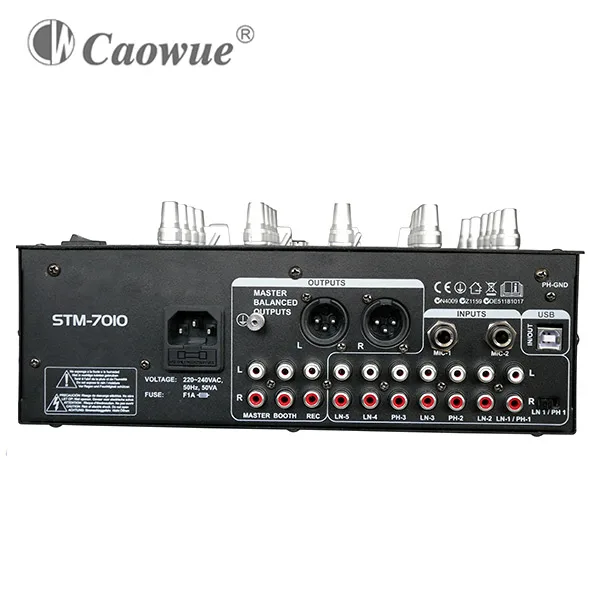 Stm7010 Adjustable Booth Output Dj Mixer For Dj Sound System Buy