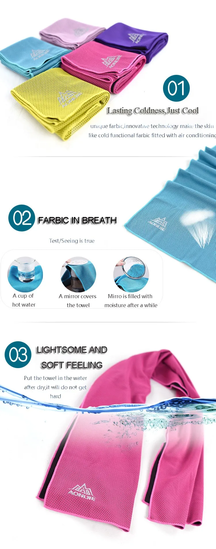 Wholesale Cooling Towel Microfiber Magic Cool Bath Towel Custom Logo