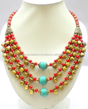 Latest Design Red Coral Beads Necklace 