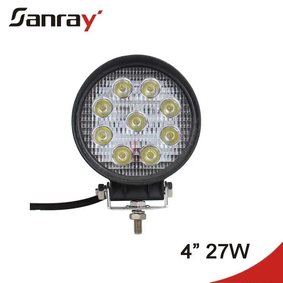 4inch Round 27w Car Led Tuning Light Led Work Light 12v Led Tractor