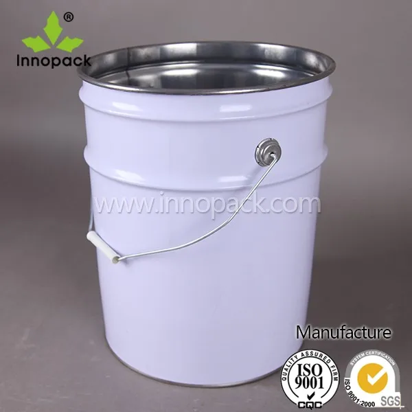 20l Tin Pail,22l Metal Pail,23l Steel Bucket With Clamp Lids For Paint