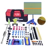 Professional PDR 79pcs tools rubber hammer black tabs dent puller pdr car painless dent repair tool with red tool bag