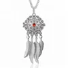 Fashion Trending Fancy Silver Leaf Dream Catcher Essential Oil Diffuser Women Locket K294N18-2