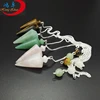 Crystal Rose Quartz Pendulum for Healing Dowsing Reiki Gemstone Healings