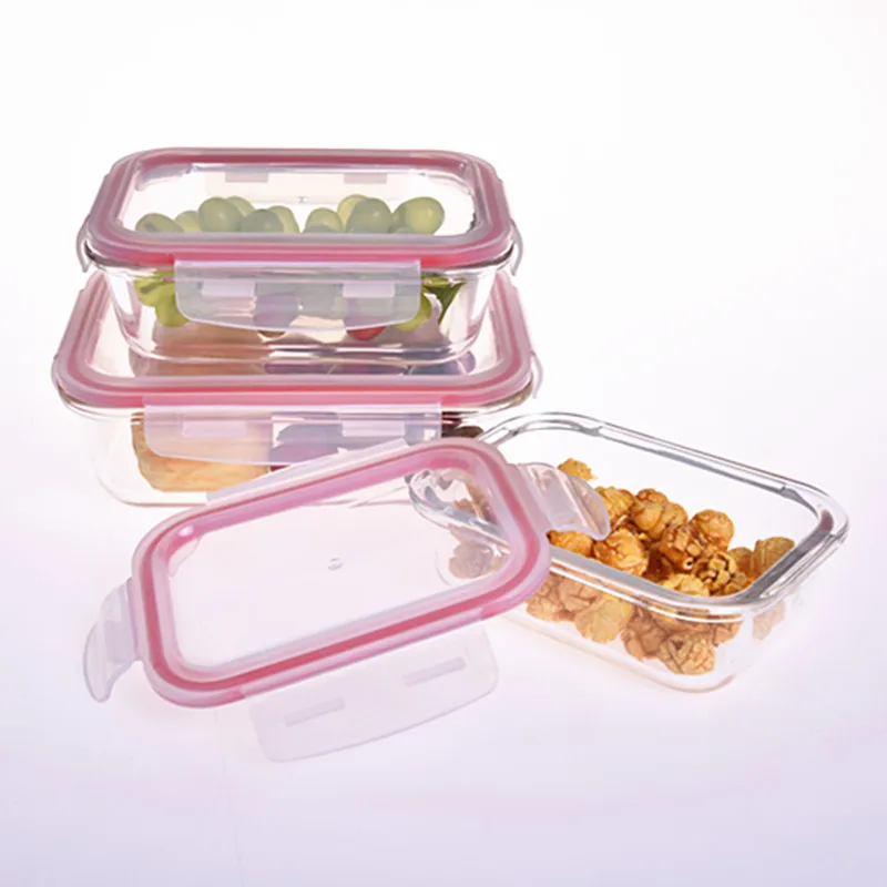 Borosilicate Glass Food Container Takeout Food Container Clear Glass ...