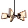 New cheaper E27 natural wooden ceiling fan chandelier indoor modern decorative hanging pendant light