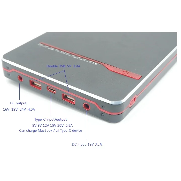 Type C laptop power bank 40000mah universal power bank for laptop - ANKUX.COM