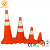 Europe Standard Reflective High Quality Road Safety Flexible PVC Orange Traffic Cone