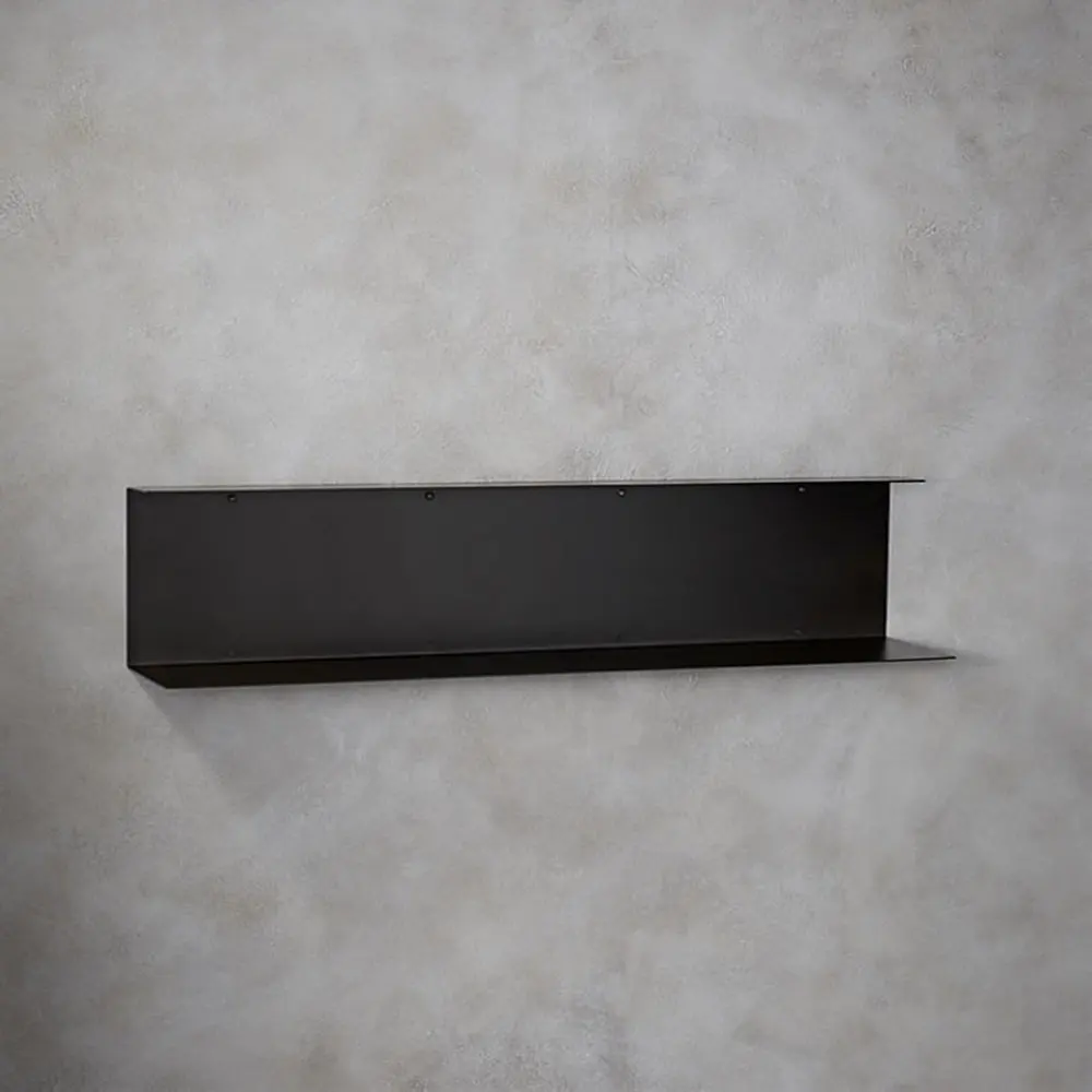 Nordic Wall Shelf / Living Room Bedroom Cladding Iron Bookshelf Display Stand / 120 26cm