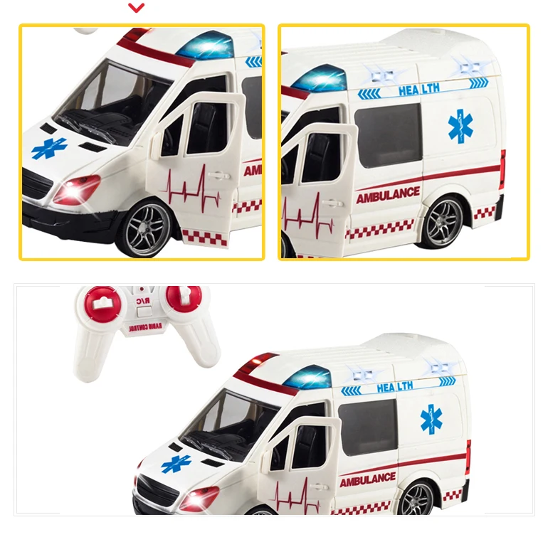 Best Sale Electric Car Set 4 Channel Remote Control Ambulance Toy - Buy ...