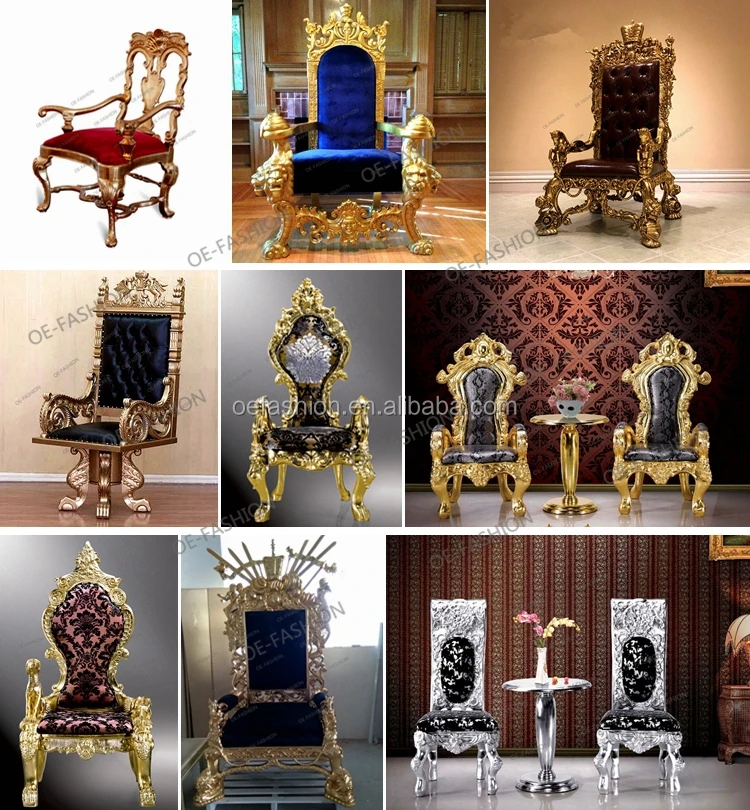 OE-FASHION luxury gold Royal king and queen throne's chairs for sale, View  king and queen chairs, OE-FASHION Product Details from Foshan Oe-Fashion  Furniture C…