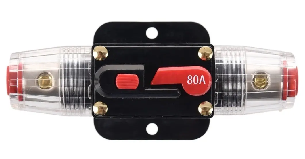 DC 12V 80A Car Protection Audio Inline Circuit Breaker Fuse SODIAL R