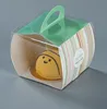 handle clear plastic cake box take away for little cake