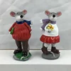 2020 Home decor wholesale resin rat figurines XMAS polyresin Mouse animal crafts