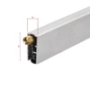 900mm WL100 timber and steel door smoke sound dust proof Automatic Aluminum Door Bottom Seal Weatherstripping