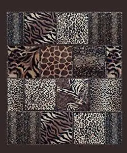 leopard carpet squares