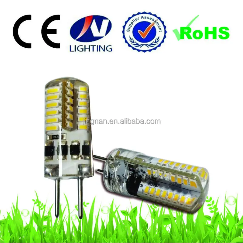 ce rohs approved led g4 gy6.35 bulb 230v silicone 3w 5050 2700k gy6.35 led