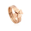 Latest Titanium Steel Heart Gold Ring Simple Gold Ring Designs For Girls