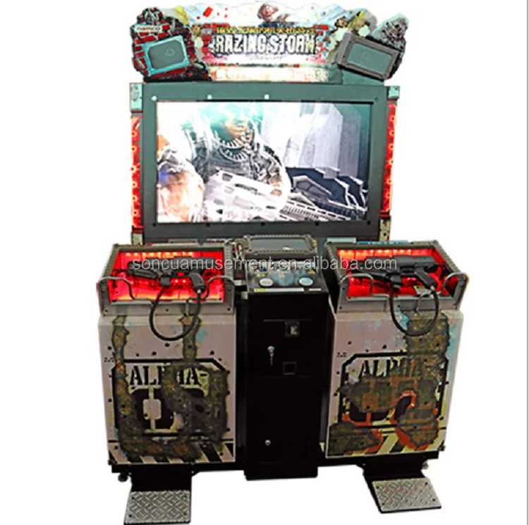 55-inch ruined attack large-scale video shooting game machine double shooting gun game machine