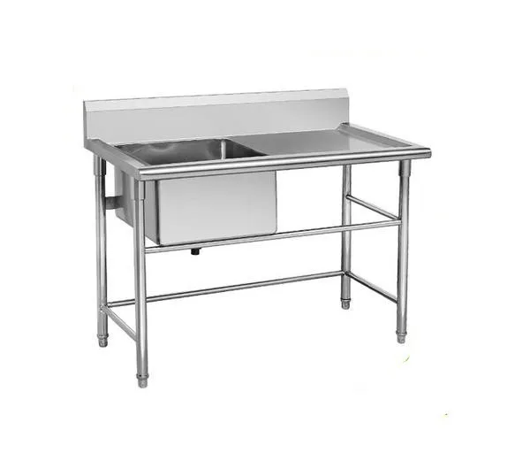 Commercial Restaurant Stainless Steel Sink Bench / Washing Table - Buy ...