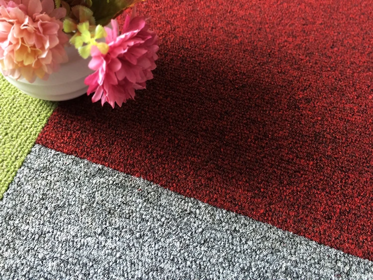 solution dyed Nylon tufted loop pile pvc backing commercial carpet runner