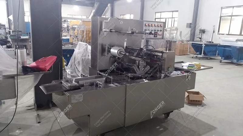 Carton Chocolate Soap Wrapper CD Packaging Tea Box Packing Production Perfume Box Overwrapping Small Cellophane Wrapping Machine