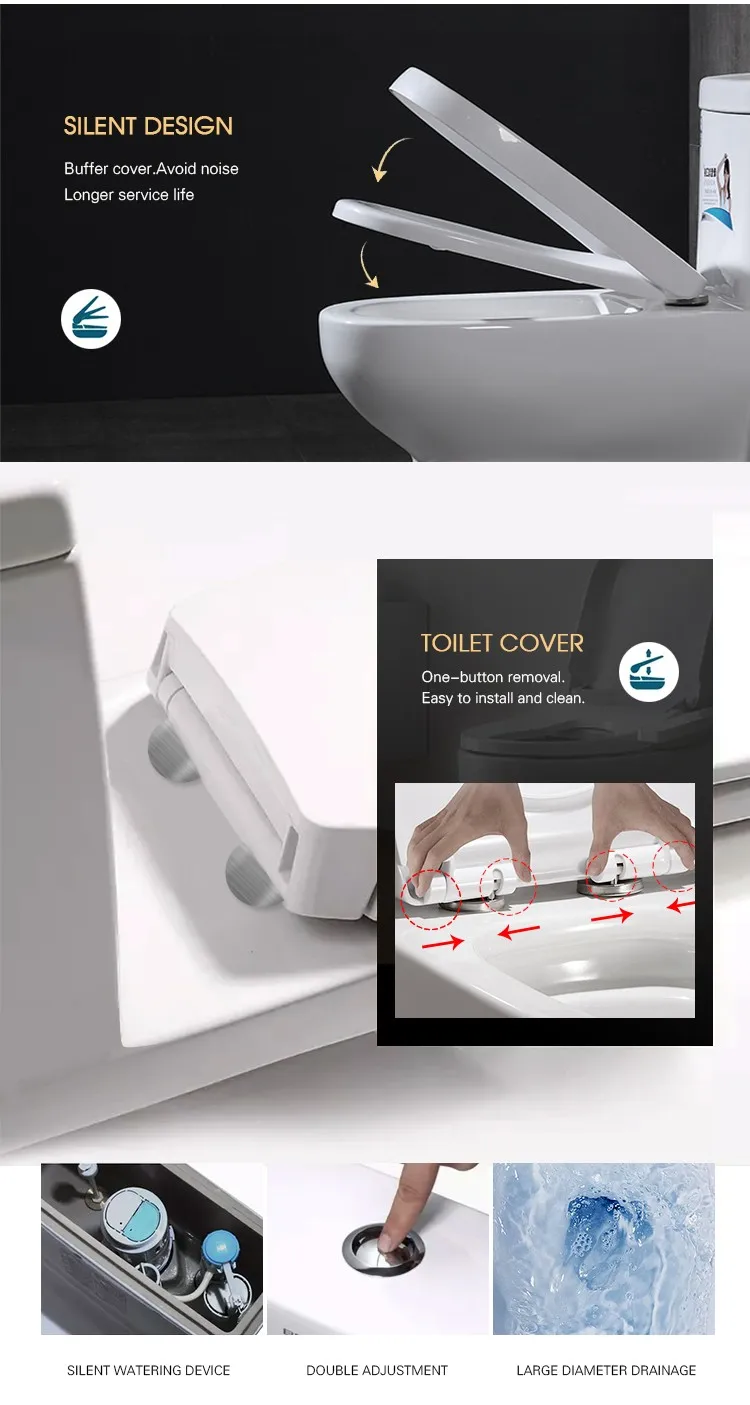 Chinese Cheap White Dualflush Wc 2 Piece Toilet Wash Down Flushing