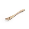 Eco Friendly Beech Wooden Handmade Mini Cocktail Fruit Fork