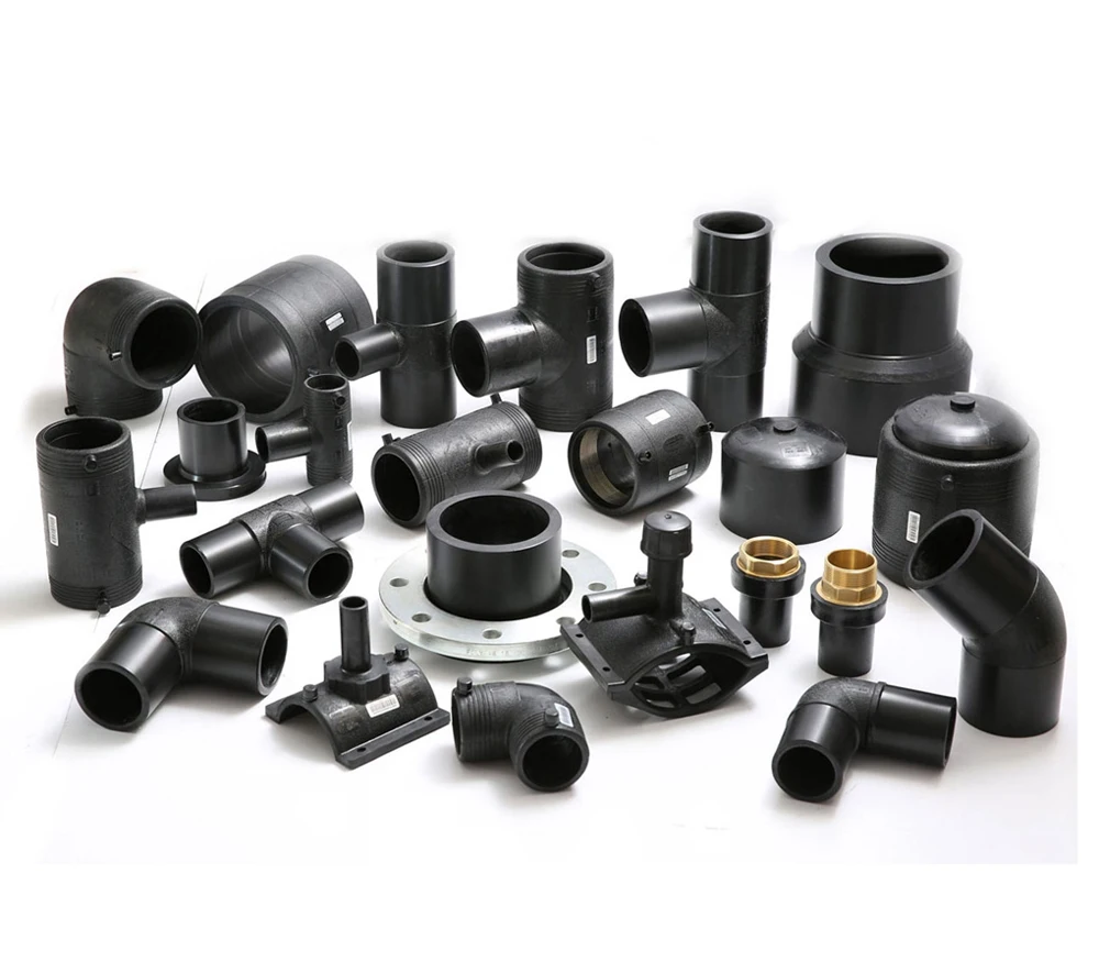 Alibaba Black Polyethylene Poly Hdpe Pipe Fittings Of 20mm To 110mm