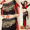 BestDance Belly dance tribal hip scarf belt gold coins belts hip scarf with gemstone for women OEM cheap price
