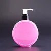 280ml decorative plastic spray bottles, solid pink bottle container with pump sprayer plastic for shampoo/lotion/skin cream