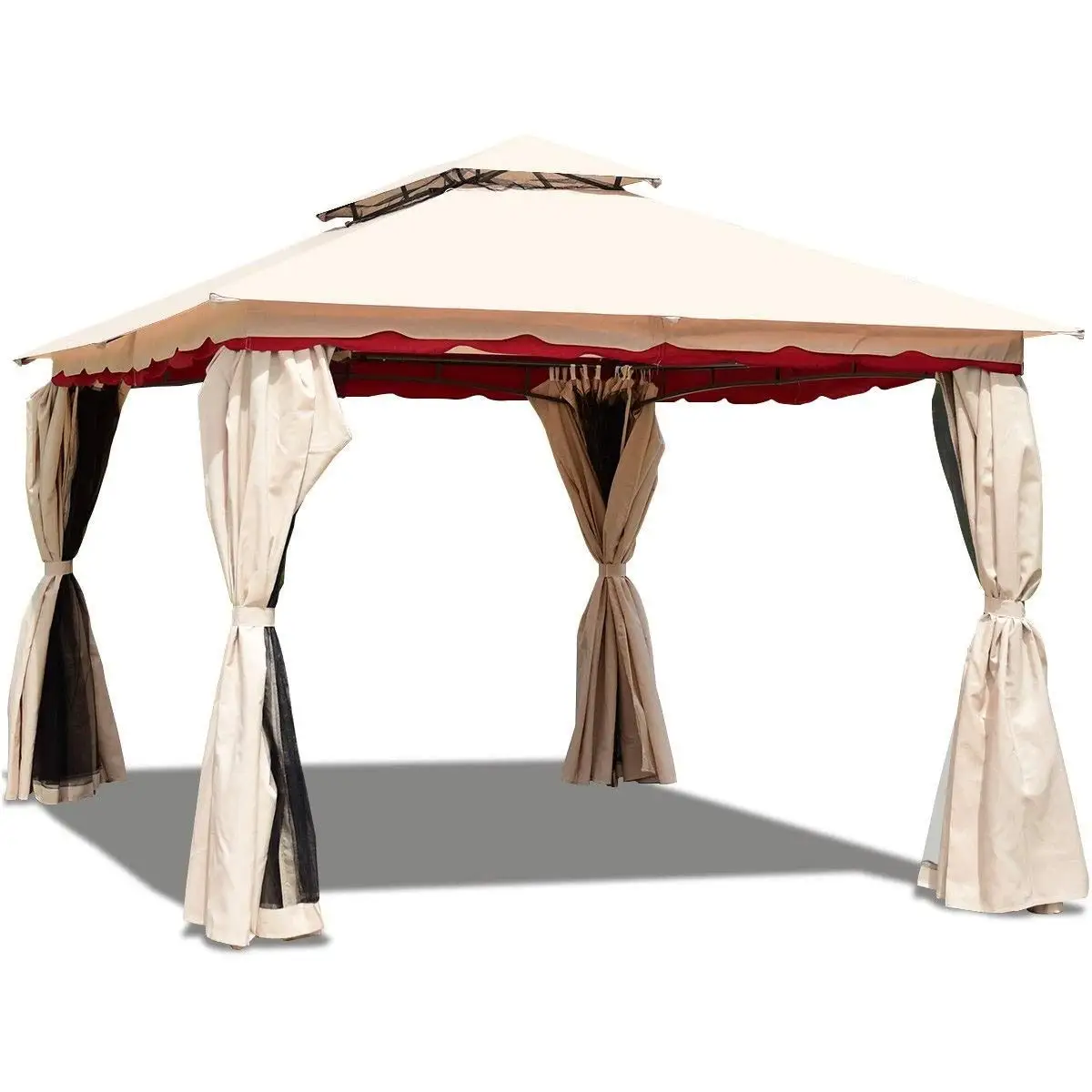 International Caravan Hamilton Outdoor Canopy Gazebo in Navy