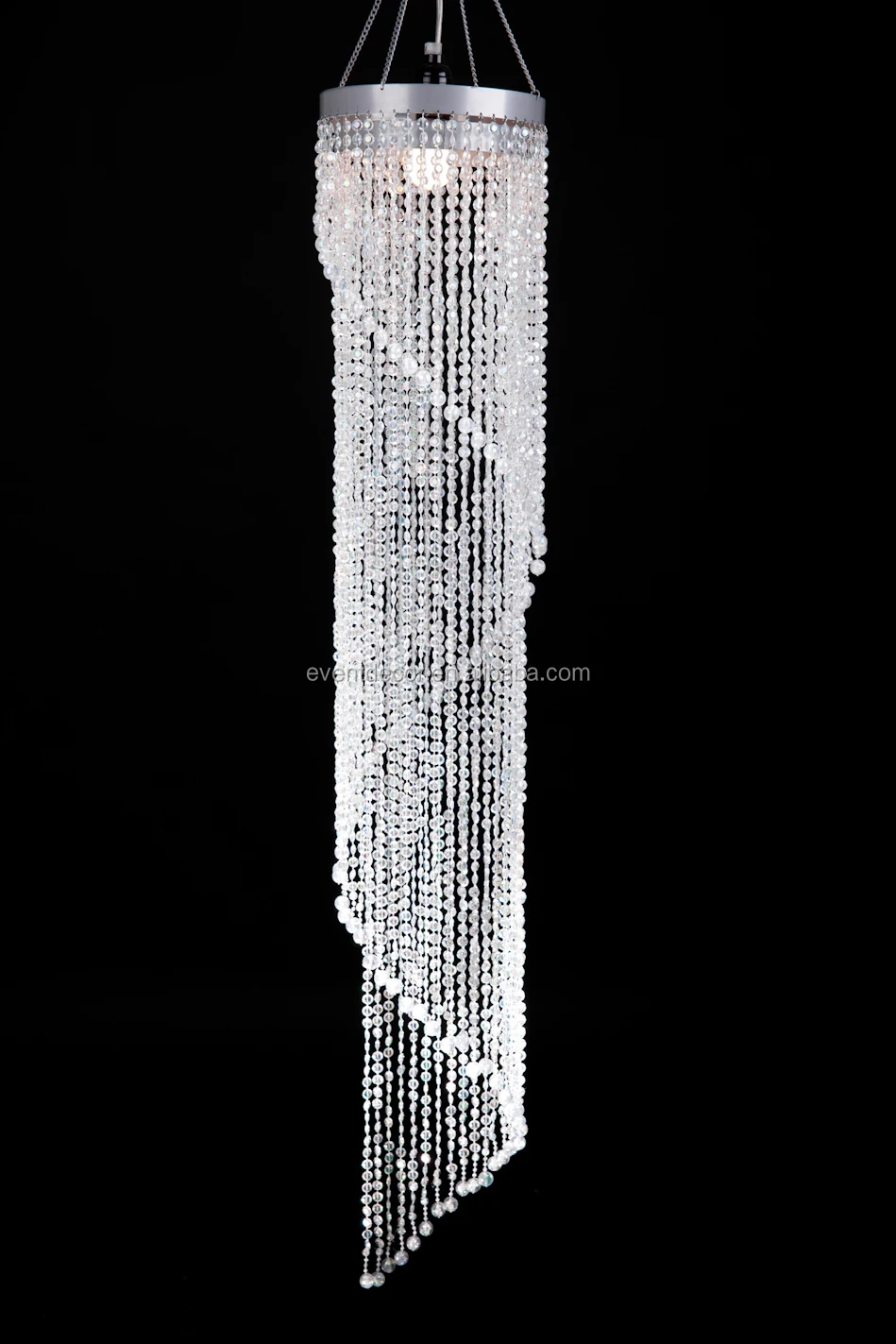 Elegant Spiral Acrylic Crystal Chandelier For Weddings Decor Buy