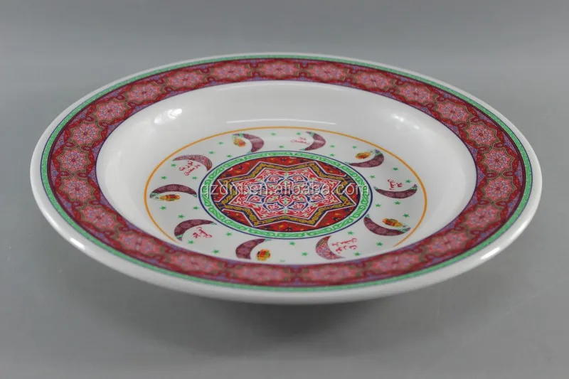 28x3.2CM Melamine Suop plate 11"inch melamine deep plate