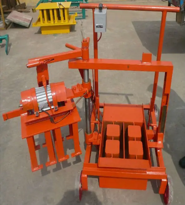 Hongfa Qmj2-45 Manual Concrete Cinder Block Making Machine Brick ...