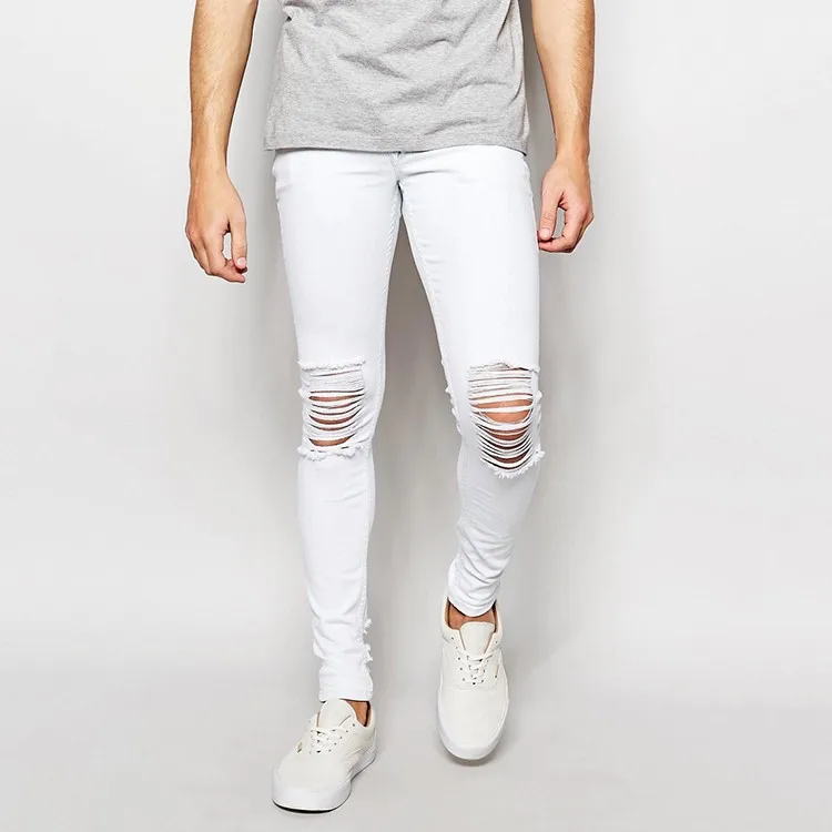 white distressed jeans mens