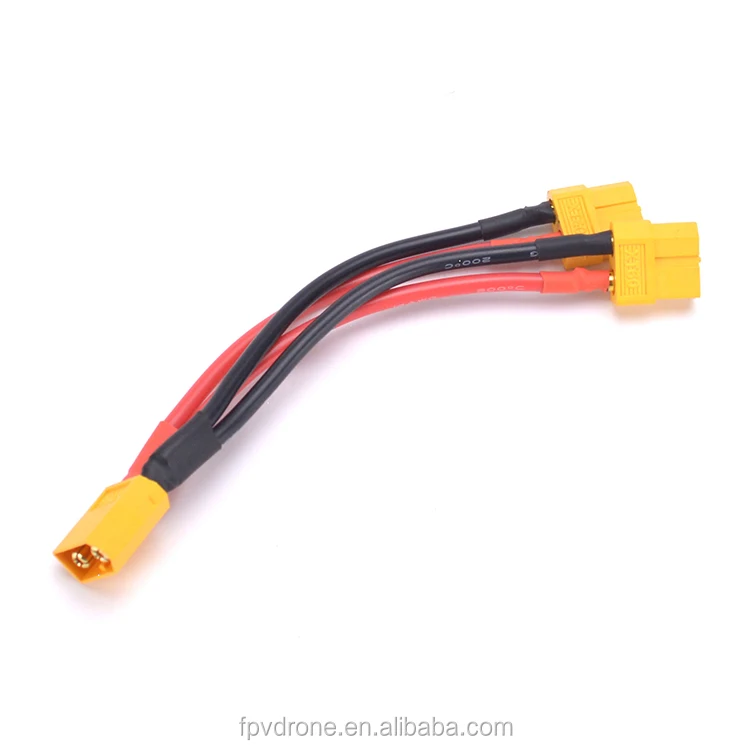 Xt60 Parallel Battery Connector Cable Extension Y Splitter For Phantom