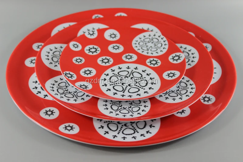 Melamine Plastic Dinner Plate Dishes