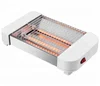 flat toaster 2 slice 300W 2 quartz heating elements On off switch Toast area 18X15.5cm