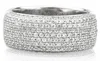 Unique Design Diamond Gold Rings Jewelry, 18k White Gold Diamond Rings, Micro Pave Setting Diamond Rings