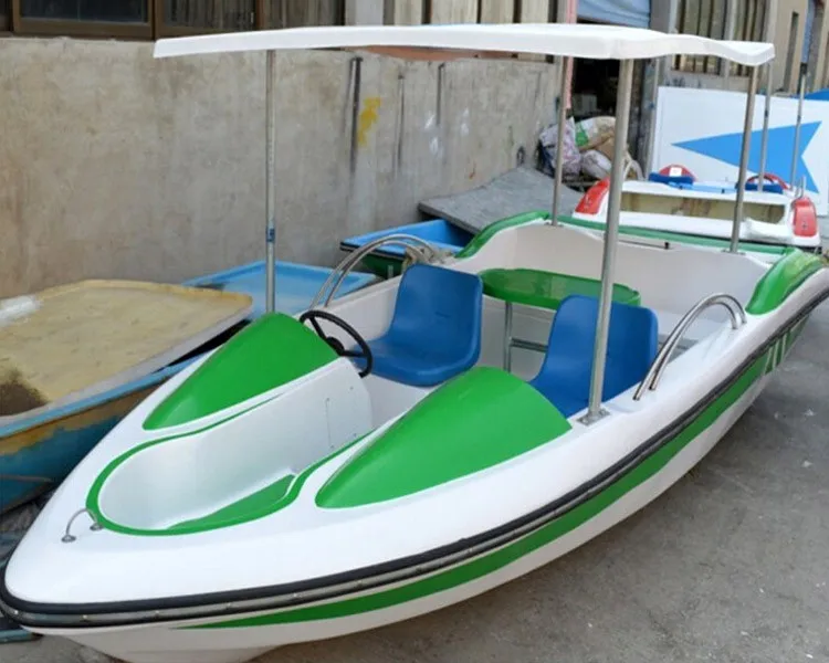 Cheap Price New Style 4 Seats Fiberglass Leisure Electric Boat for Sale